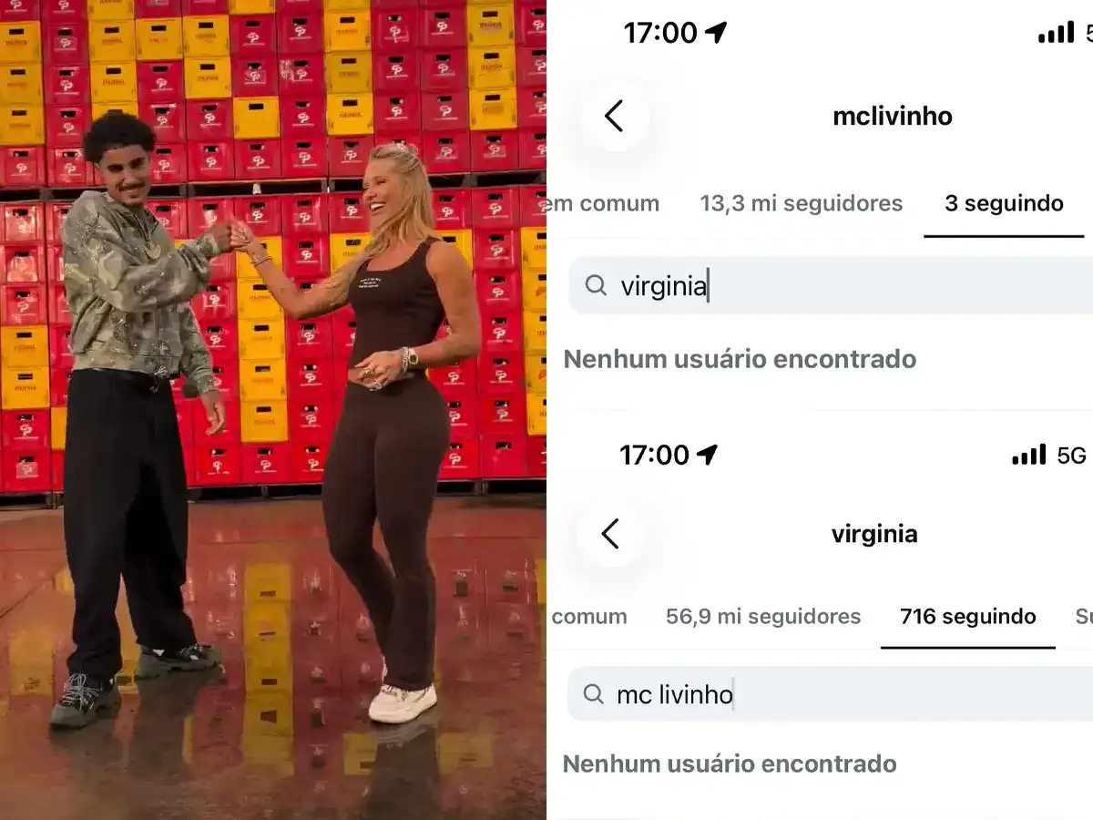 Virginia Fonseca e MC Livinho param de se seguir nas redes sociais e removem vídeo em parceria
