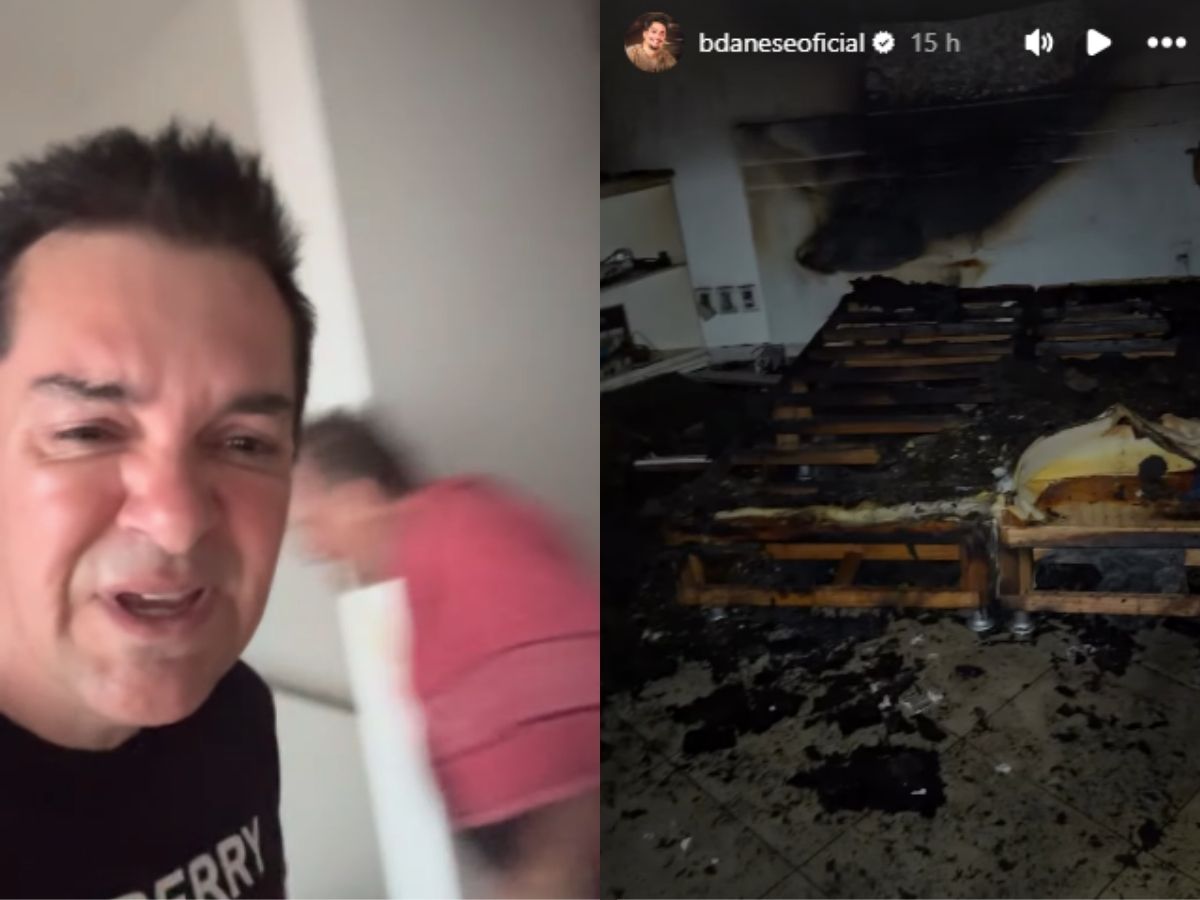 Regis Danese, incêndio relata susto após incêndio e tranquiliza fãs sobre estado da família